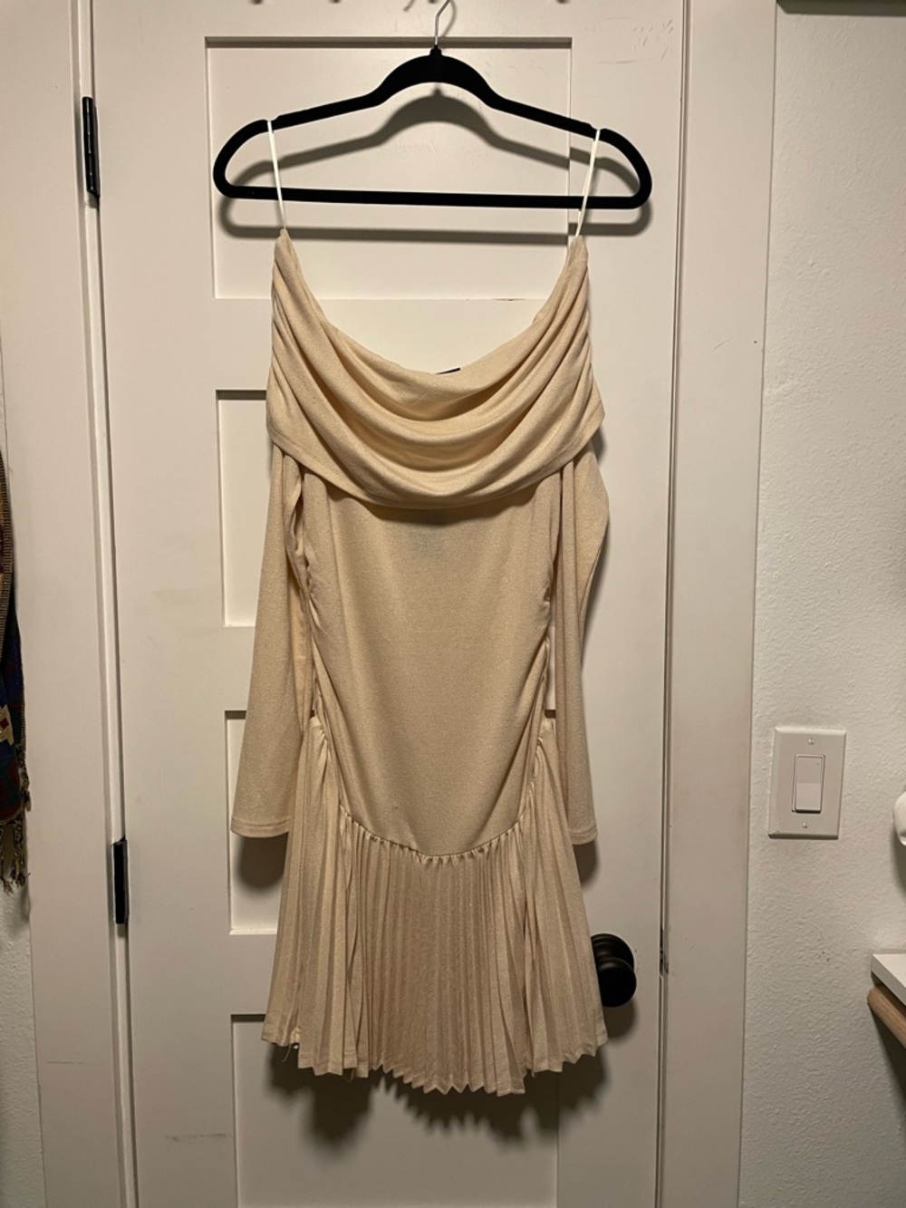 LIONESS - FIELD OF DREAMS LS MINI DRESS IN OATMEAL